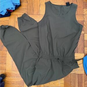 The North Face Dark Green Sleeveless Jumpsuit
